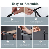 Ansonation Camping Chair Rack for Garage Storage, Metal Camping Beach Chair Umbrella Wall Mounted Holder Rack Organizer with 4 Hooks for Garage Ansonation