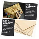 KALLORY 5pcs Board Basswood Carving Blocks Nativity Craft Blank Wood Slices Plywood for Engraving Unfinished Wood Blocks Plywood Squares Wood Veneer KALLORY