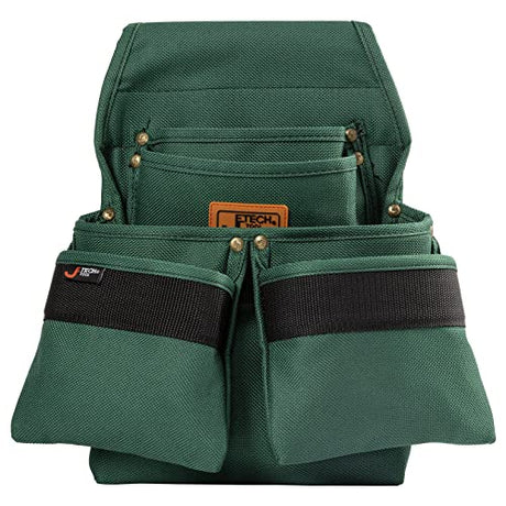 Jetech Tool Belt Pouches Bag with 4 Pocket - Heavy Duty Tool Utility Pouch with Adjustable Belt for Electrician,Carpenters,Craftsman,Gardening Jetech