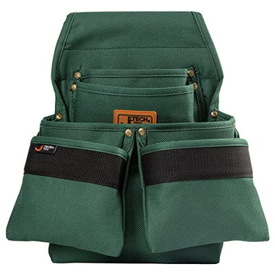 Jetech Tool Belt Pouches Bag with 4 Pocket - Heavy Duty Tool Utility Pouch with Adjustable Belt for Electrician,Carpenters,Craftsman,Gardening