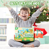 240 Piece Art Set & 4 Pack Wooden Dinosaur Puzzles for Kids VigorFun