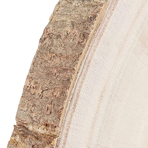 LEXININ 10 Pack 7-8 Inches Natural Round Wood Slices, Unfinished Rustic Wood Slices, Large Wooden Circles for Weddings, Table Centerpieces, Crafts, LEXININ