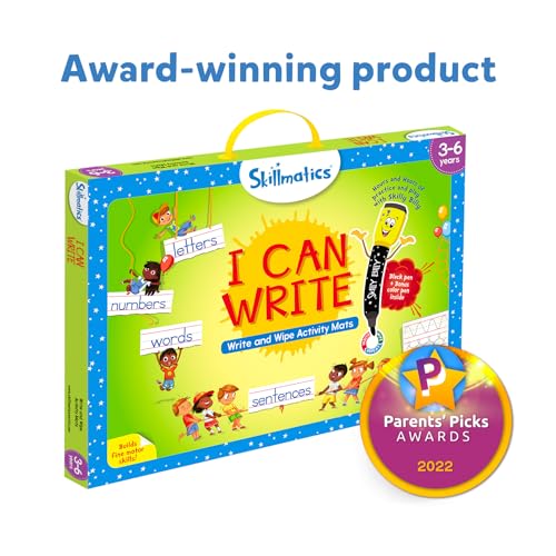 Skillmatics Educational Toy - I Can Write, Preschool & Kindergarten Learning Activity for Kids, Toddlers, Supplies for School, Gifts for Girls & Skillmatics