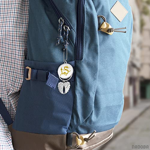 Print Sublimation Blanks Bulk Keychain Making Kit - 12Pcs Car Wing Keychain Charms Angel Wing Ornaments Sublimation Keychain Blanks - Printing Silver NADOBA