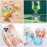 MIKIMIQI 12 Pcs Letter Resin Stickers Mini Alphabet Number Stickers for Resin Supplies, Alloy Self Adhesive Letters Stickers for Epoxy Resin Casting MIKIMIQI