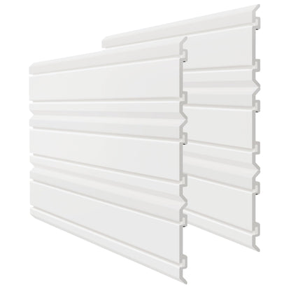 BELLO YON Slatwall Panel Garage Wall Organizer Heavy Duty Wall Mounted PVC Slat Wall Rack, 4 feet Garage Wall and Home Organizer Storage System, - WoodArtSupply