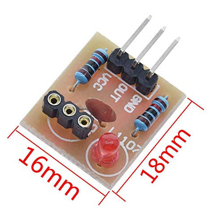 Acxico 2Sets Laser Sensor Module For Arduino AVR(KY-008 Laser Transmitter +Laser Receiver Sensor Module Non-modulator Tube) Acxico