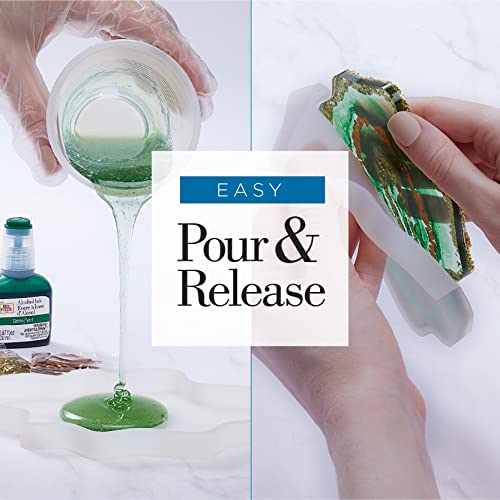 Mod Podge, Geode One Epoxy Coaster Kit Includes Hardener, Resin Molds Silicone, Glitter Packs, Cups, Inks and Stir Sticks, 49705 Mod Podge