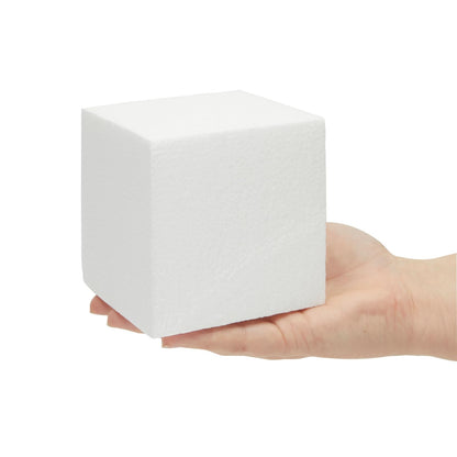 Juvale 6 Pack Foam Cube Squares for Crafts - Polystyrene Blocks for DIY, Floral Arrangements, Arts Supplies (4 x 4 x 4 in, White)