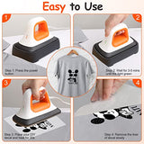INFANT MOMENT Mini Heat Press Machine - (7"×3.8"), Heating Sublimation Transfer Projects for Tshirt Hats Bags Pillows Shoes Aprons,Features Insulated INFANT MOMENT