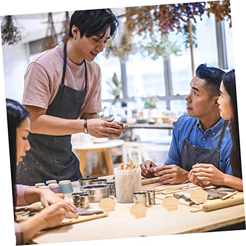 TEHAUX 4pcs Hexagonal Pine Chips Unfinished Coasters Nativity Craft Blank Coasters for Crafts Unfinished Hexagon Wood Shapes Board 1/8 Inch Thick TEHAUX