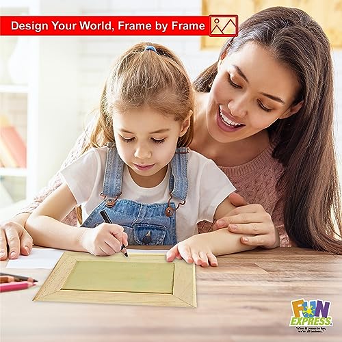 Fun Express 5x7 Color Yourself Frames - Set Of 12 - DIY Fun Craft for Home and School