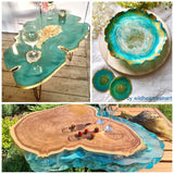 Epoxy Resin Kit, Crystal Clear Deep Pour Epoxy Resin for River Tables, Live Edge and Wood Filler, ¾ Gallon Clear Casting Pourable Epoxy Resin(2:1 Mix JDiction