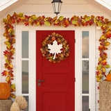 12 Pcs Wood Maple Leaf Cutouts Unfinished Wood Maple Leaves Cutout Blank Fall Leaf Wood Slices Wood Thanksgiving Signs Ornaments for DIY Door Hanger AWIZOM
