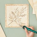 8 Pack Thin 8x8 Wood Squares for DIY Crafts, Unfinished 1/8 Inch Basswood Plywood for Laser Cutting, Wood Burning Bright Creations