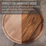 Atomic FINISHES Wood Finish Cutting Board Oil | Non-Toxic Mineral Oil Food Grade | 12oz of Premium Wood Oil | Best for Wood Furniture, Cutting Bidwell Wood and Iron