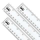 Mr. Pen- Ruler, Rulers 12 inch, Pack of 3, Clear Ruler, Plastic Ruler, Drafting Tools, Rulers for Kids, Measuring Tools, Ruler Set, Ruler inches and Mr. Pen