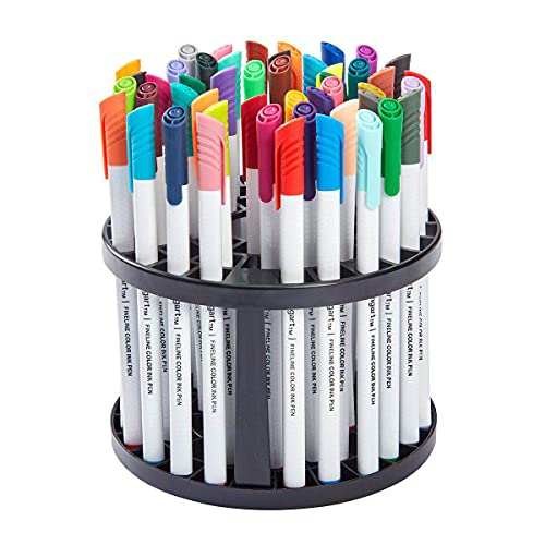 KINGART 418.18 Fine Line Color Ink Pens, Set of 48 Unique Colors, Tip Size 0.4 mm KINGART