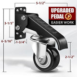 SPACECARE Workbench Casters Retractable Casters Kit 600Lbs, Retractable Casters Heavy Duty Bench Caster Wheels Workbenches Tables and Equipments, SPACECARE