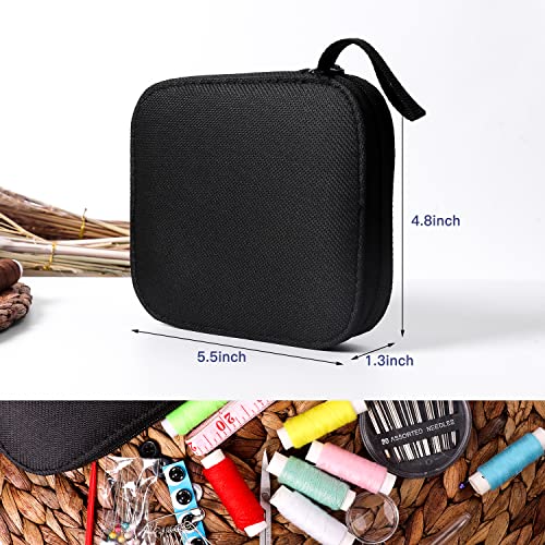 JUNING Sewing Kit with Case Portable Sewing Supplies for Home Traveler, Adults, Beginner, Emergency, Kids Contains Thread, Scissors, Needles, Measure JUNING