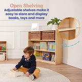 ECR4Kids Classic Bookcase, 36in, Adjustable Bookshelf, Natural ECR4Kids