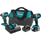 Makita XT269M 18V LXT Lithium-Ion Brushless Cordless 2-Pc. Combo Kit (4.0Ah), Blue Makita