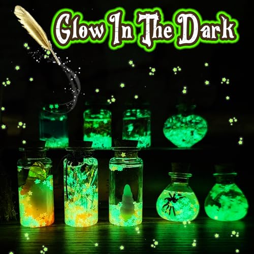 Alritz Mystery Potions Kit for Kids, 20 Magic Mix Witch Potion Bottles, Happy Christmas Decorations Pumpkin Table Craft Toys for Boys & Girls Age 6 7 Alritz