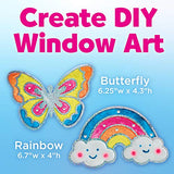Creativity for Kids Easy Sparkle Window Art - Paint Your Own Sun Catchers (Rainbow and Butterfly), Multi Creativity for Kids