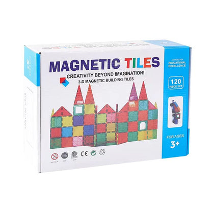 48PCS Magnetic Tiles Kids Toys STEM Magnet Toys for Toddler Magnetic Blocks Building Toys Preschool Learning Sensory Montessori Toys for 3+ Year Old