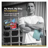 Scott 75190 Shop Towels, POP-UP Box, Blue, 10 x 13, 200/Box, 8 Boxes/Carton Kimberly-Clark