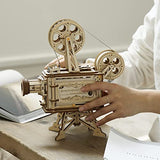 ROKR Vitascope 3D Wooden Puzzle - Vintage Movie Projector Model Kit for Adults ROKR