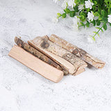 8PCS Christmas Birch Logs Natural Wooden Branches Unfinished Wood Log DIY Christmas Wooden Crafts Photo Props for Xmas Christmas Holiday Table WoodArtSupply