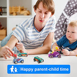 Zhanmai 6 Pieces Unfinished Wooden Cars DIY Wooden Race Car Wood Car Toys Paintable Wood Toys Crafts for Students Home Activities Craft Projects Easy Zhanmai