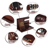 Personalized Wood Phone Docking Station for Husband Boyfriend - I Love You Everyday - Key Holder Wallet Stand Watch Organizer Men Gift Anniversary awofer