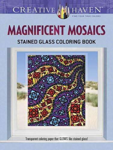 Creative Haven Magnificent Mosaics Stained Glass Coloring Book (Adult Coloring Books: Art & Design) - WoodArtSupply