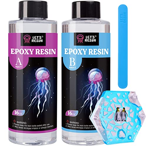  Bundle Set of 80oz Epoxy Resin and 18 Pics Alcohol Ink