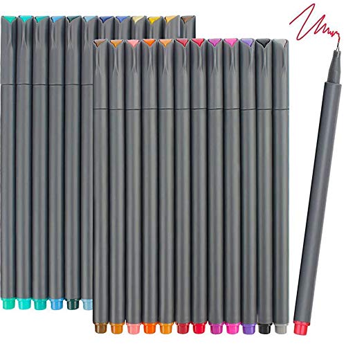 iBayam Journal Planner Pens Colored Pens Fine Point Markers Fine Tip Drawing Pens Fineliner Pen for Journaling Writing Note Taking Calendar Coloring - WoodArtSupply