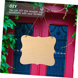 MAGICLULU 24 Pcs Shaped Wood Chips Blank Wall Signs for Crafts Blank Hanging Sign Unfinished Wood Sign Unfinished Welcome Sign DIY Wood Pallet Sign MAGICLULU