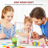 NUOBESTY 16pcs Princess Fairy Wands Kit Make Your Own Princes Unfinished Wooden Magical Wand Stick Moon Flowers for Girls DIY Crafts Cosplay Costume NUOBESTY