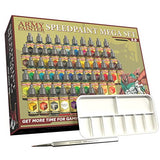 The Army Painter Speedpaint Mega Set 2.0+ - 50x18ml Speedpaint Set with 42 Colors, 3 Metallics, Medium, Mixing Balls, Brush, Guide The Army Painter