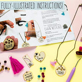 STMT DIY Wooden Charm & Tassel Jewelry Kit, Design & Create 10+ Accessories, Great Tween & Teen Bead Kit, Perfect for Sleepovers & Girl's Night, STMT