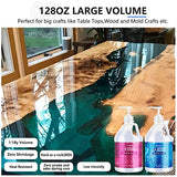 Teexpert Crystal Clear Epoxy Resin Kit 1 Gallon Self-Leveling Coating and Casting Resin, High-Gloss & Bubbles Free Resin and Hardener Kit for DIY Teexpert