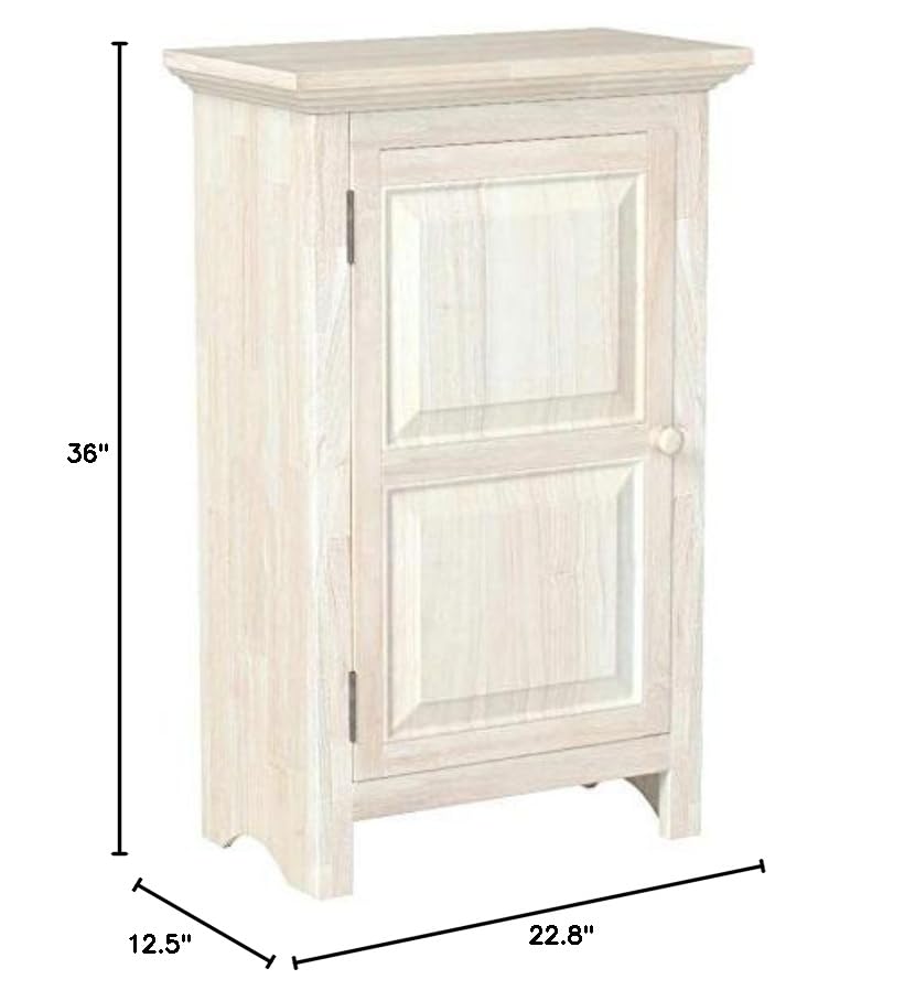 IC International Concepts Single Jelly Cabinet, 36-Inch, Unfinished - WoodArtSupply