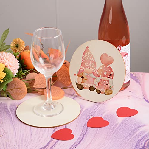 60 Pcs 6 Inch Wood Circles for Crafts Unfinished Wood Circles Wood Rounds Natural Round Wooden Disc Cutouts Blank Wood Circle Slices for DIY Crafts, AWIZOM