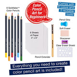 Faber-Castell Colored Pencil Art Set - 6 Coloring Pencils and 5 Drawing Tools, Art Set for Adults Faber-Castell