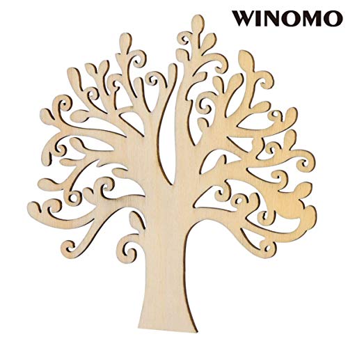 Vosarea Wooden Tree Embellishments en en en ing ations s ation en Wooden Tree Wood Cutout Unfinished VOSAREA