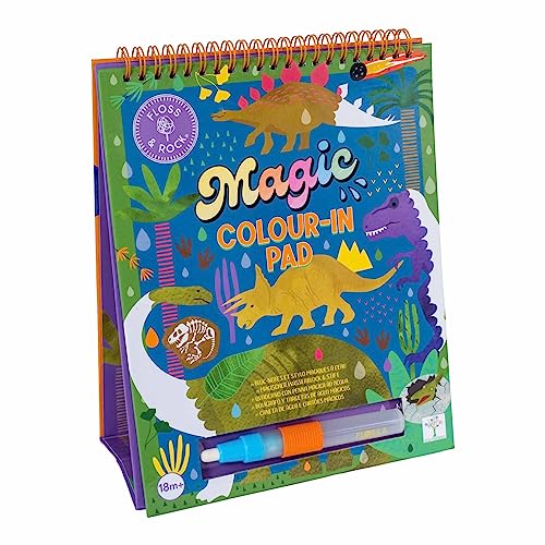 Floss & Rock Dino Easel Watercard and Pen Kit, 10.23-inch Length, Learning Materials, Drawing and Painting Floss & Rock