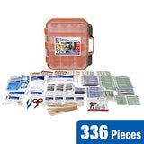 336 Piece First Aid Kit, Plastic Case 24/7 First Aid