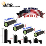 APC Co2 Laser Nozzle and Lens Tube with 18mm Dia Lens Uses PN-16.1550-KIT4-RLA Complete Package of 4-Piece Kit 38.1, 50.8, 63.5, 101.6 W/Noz, American Photonics