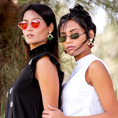 FASHEWELRY 36Pcs Wood Earring Blanks Natural Teardrop Flat Round Wood Stud Earring Findings Rhombus Wheat Color Wooden Earring Posts for Jewelry FASHEWELRY